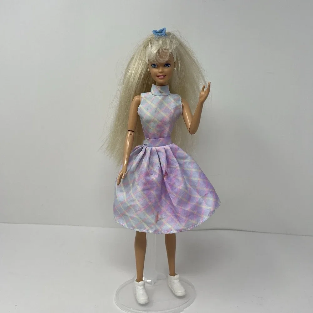 Barbie Working Out Articulated Body‎ bend hips long Blond Hair 1993